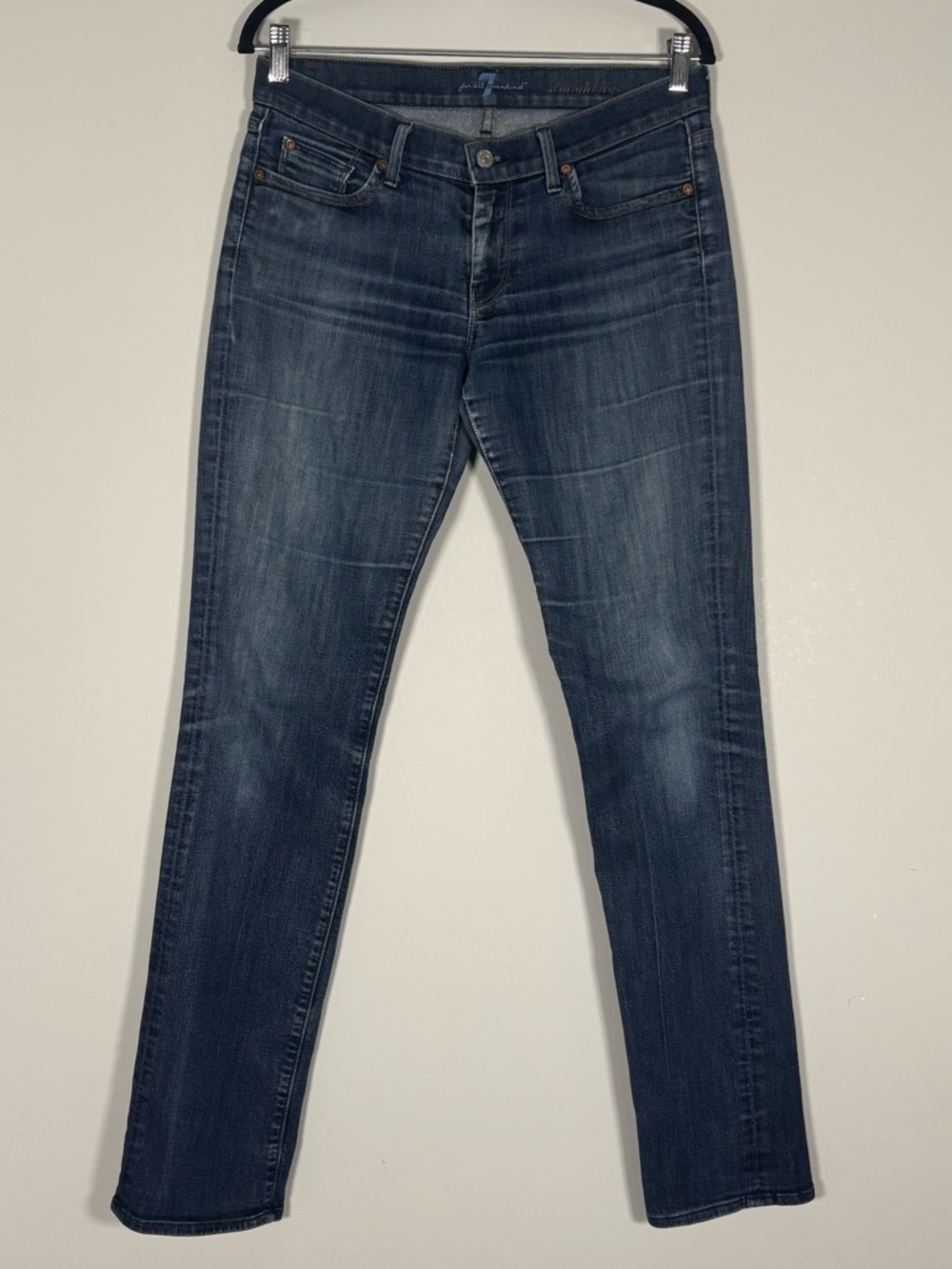 7 For All Mankind Straight Leg Jeans in‎ Dark Wash Size 29